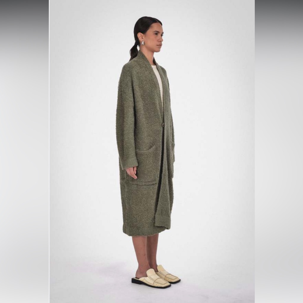 Paper Label Wool Alpaca Blend Madeline Homecoat Medium Cottagecore Winter
